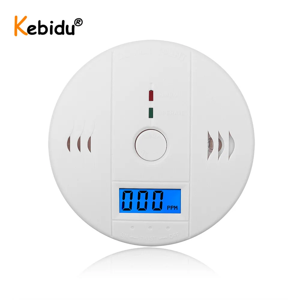 

Home Security LCD CO Sensor Built-in 85dB Siren Sound Independent Carbon Monoxide Poisoning Warning Alarm Detector Work Alone