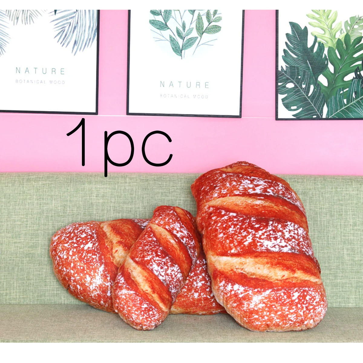 3D забавная подушка для девочек на день рождения имитация хлеба Декор дома мягкая