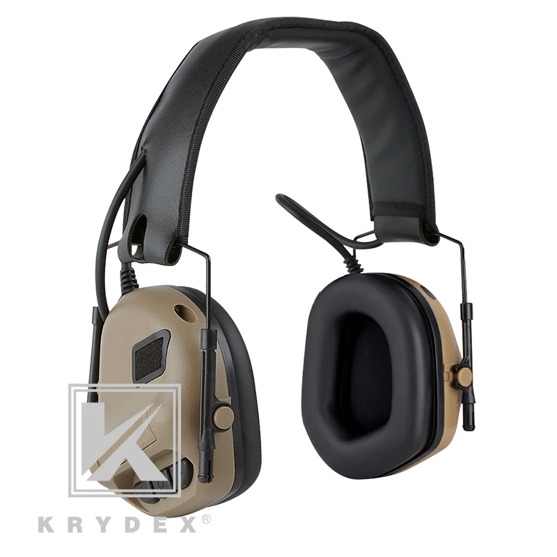 KRYDEX IPSC Шум снижение наушники для связи съемки Охотничий Тактический военный