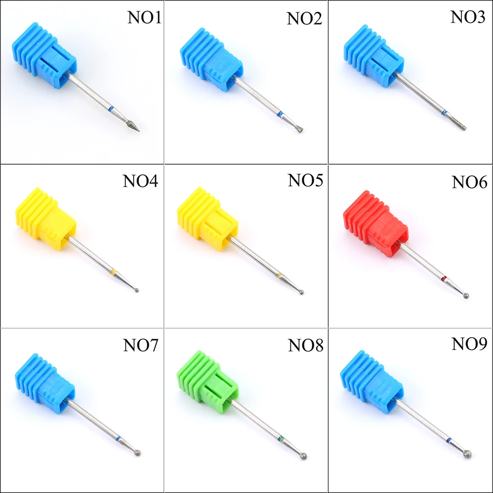 Ротационная Алмазная дрель для ногтей ERUIKA 28 типов электрические резцы удаления