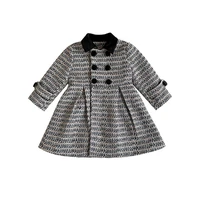 dfxd high quality toddler girls wool coat 2020 winter fashion double breasted plus cotton kids outwear thicken children overcoat