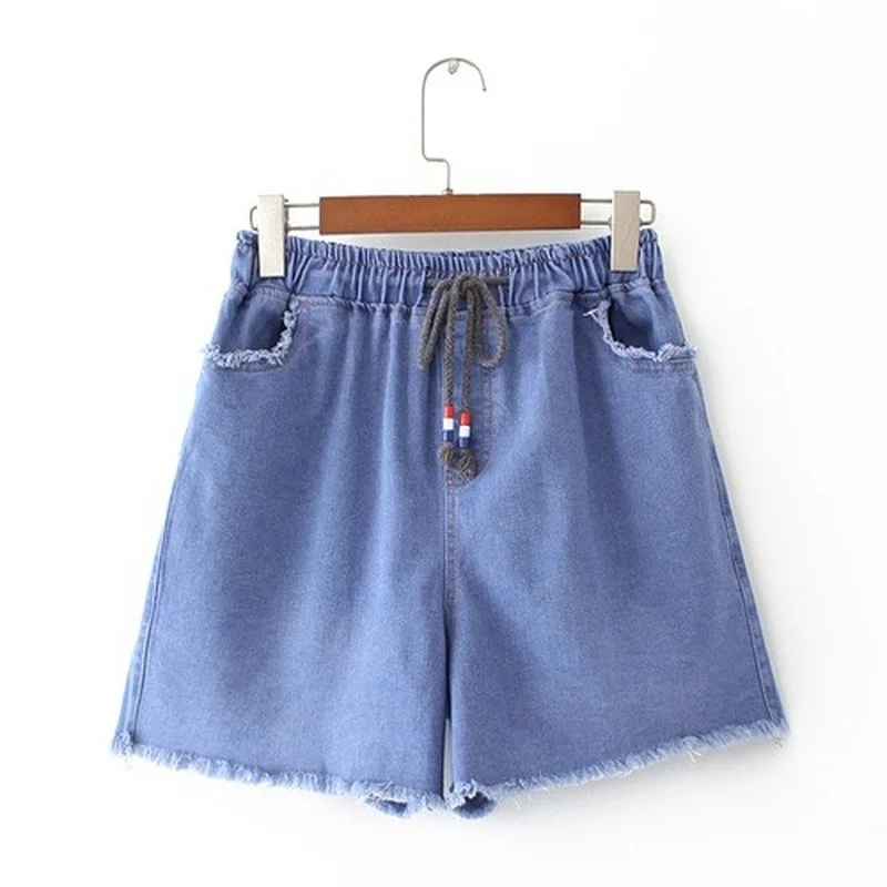 

Plus Size XL-4XL Women's Simple Summer Shorts Casual Stretchable Shorts with Pockets