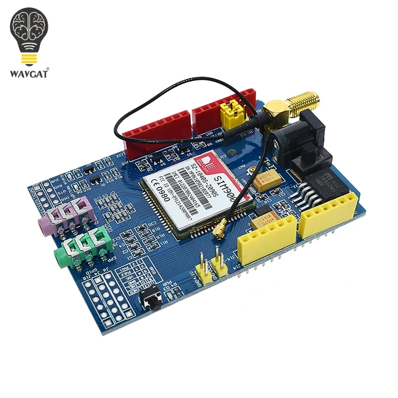 Плата разработки WAVGAT SIM900 850/900/1800/1900 МГц GPRS/GSM комплект модуля для Arduino|Интегральные