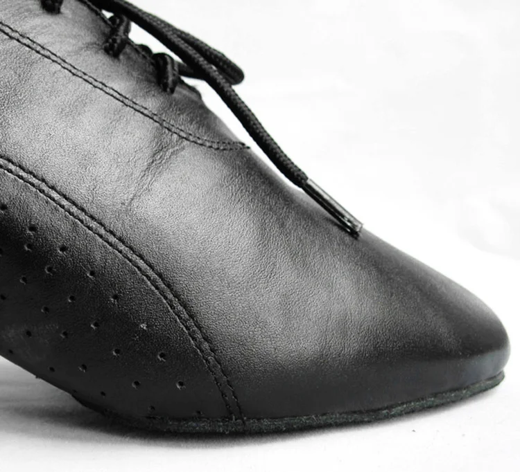 Высококачественные черные мужские современные танцевальные туфли для латинских