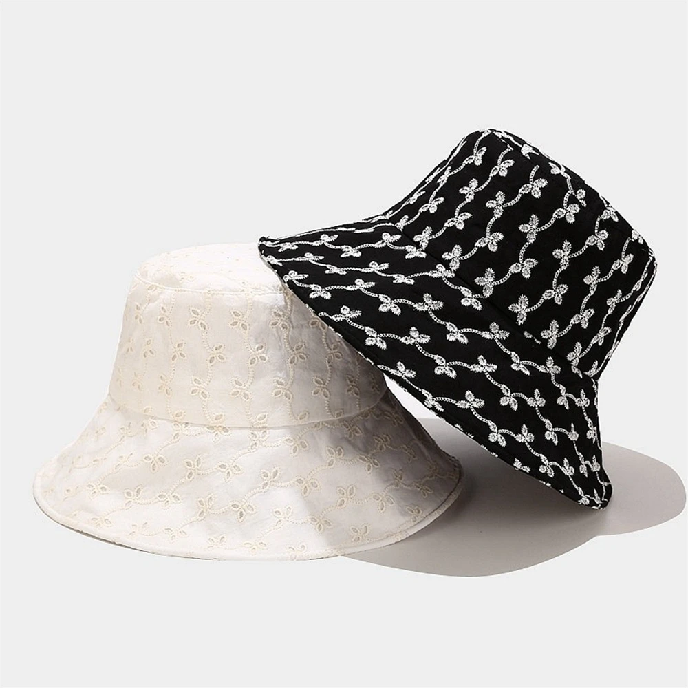 Панама с цветочной вышивкой GOUTER для девочек элегантная дизайнерская летняя