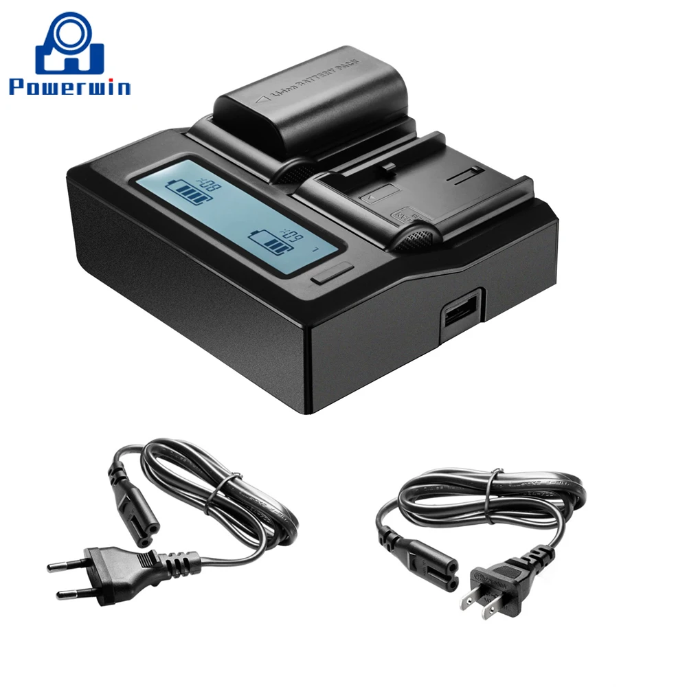 3PCS Powerwin 1200mAh 7.4V LP-E5 LPE5 LP E5 Camera Battery AU/EU/US/UK LCD Dual Charger For Canon 450D 500D 1000D Kiss X3 Xsi |
