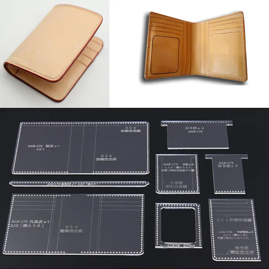 

8 шт., прозрачный акриловый трафарет с узором