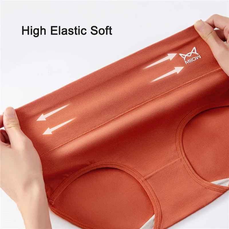

3pcs/lot Xiaomi High Waist Women's Panties Elastic Soft Ladies Underwear Butt Lift Lingerie Cotton Panty Sexy High Waist Briefs