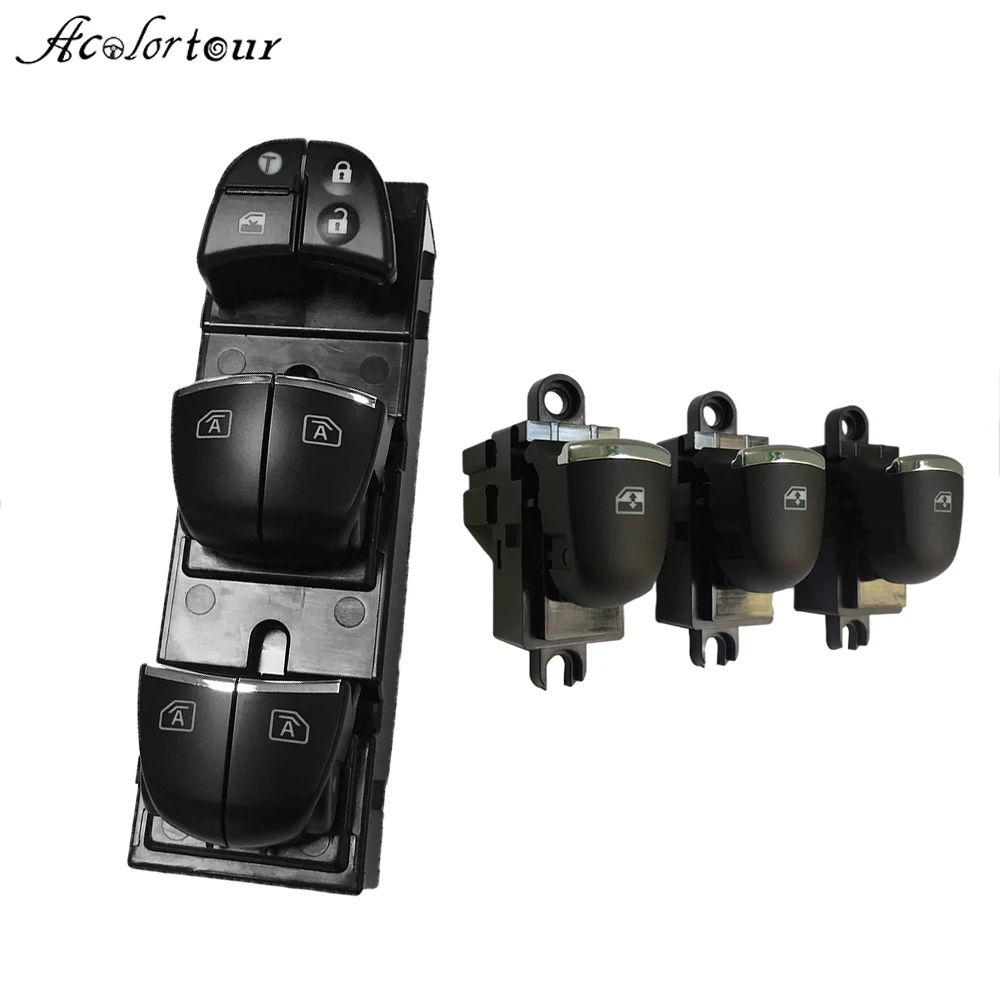 

For Nissan X-Trail T32 Sylphy Window Button LED Smart Regulator Window Switch Rear Passenger Side Glass Lifting Controller