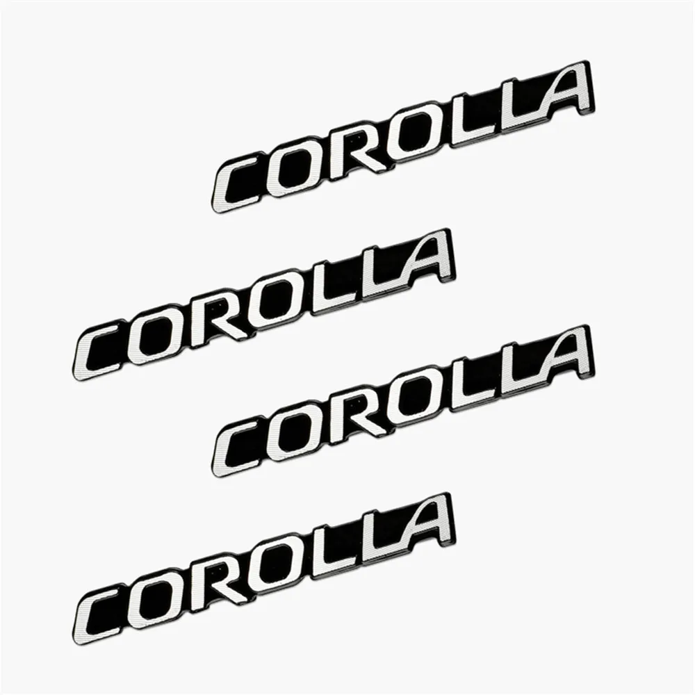 4pcs 3D aluminum speaker stereo badge emblem Sticker for Toyota Corolla accessories car styling | Автомобили и мотоциклы