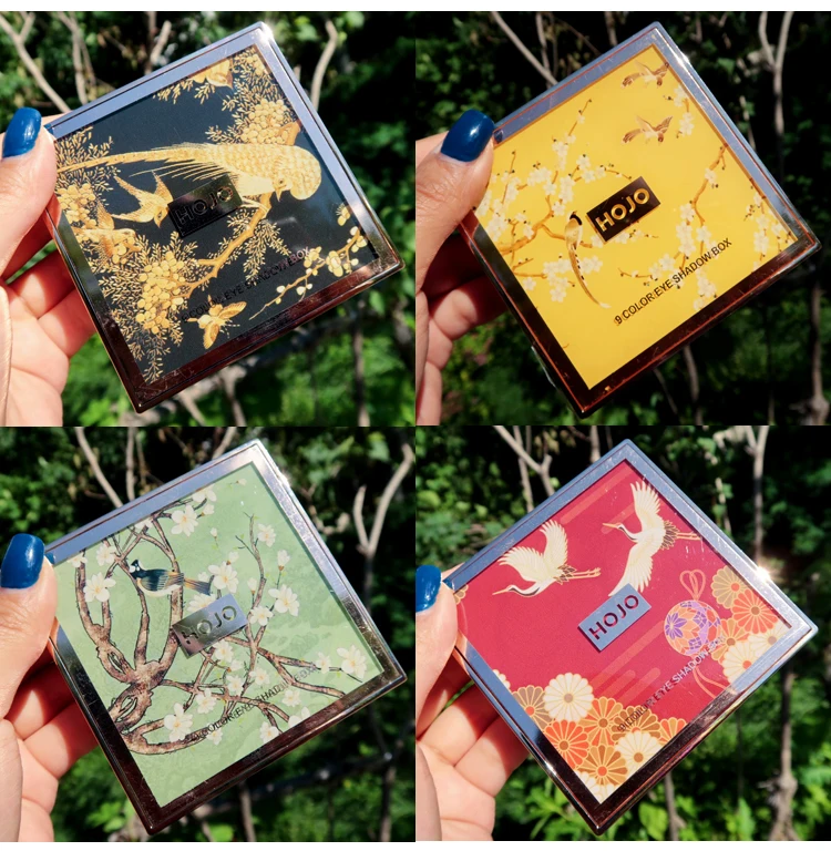 Палитра теней для век 9 цветов матовые Мерцающие Металлические тени прессованные