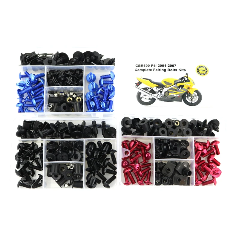 Подходит для Honda CBR600RR F4 1999-2007 F4i 2004-2007 полный обтекатель Болты Комплект Скорость