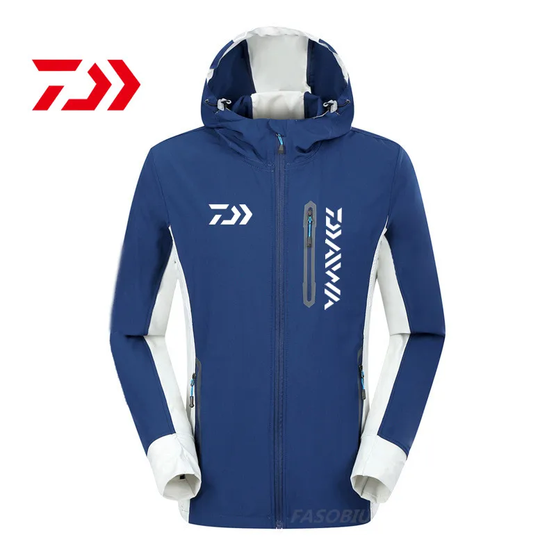 

Daiwa Autumn Men's Fishing Jacket Soft Shell Thin Breathable Quick-drying Fishing Jacket Outdoor Sports Scratch-resistant Jacket