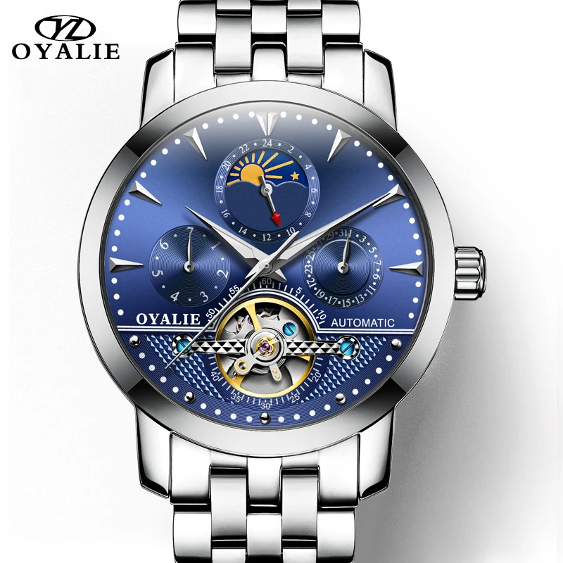 Мужские часы лучший бренд класса люкс ретро нержавеющая сталь спортивные