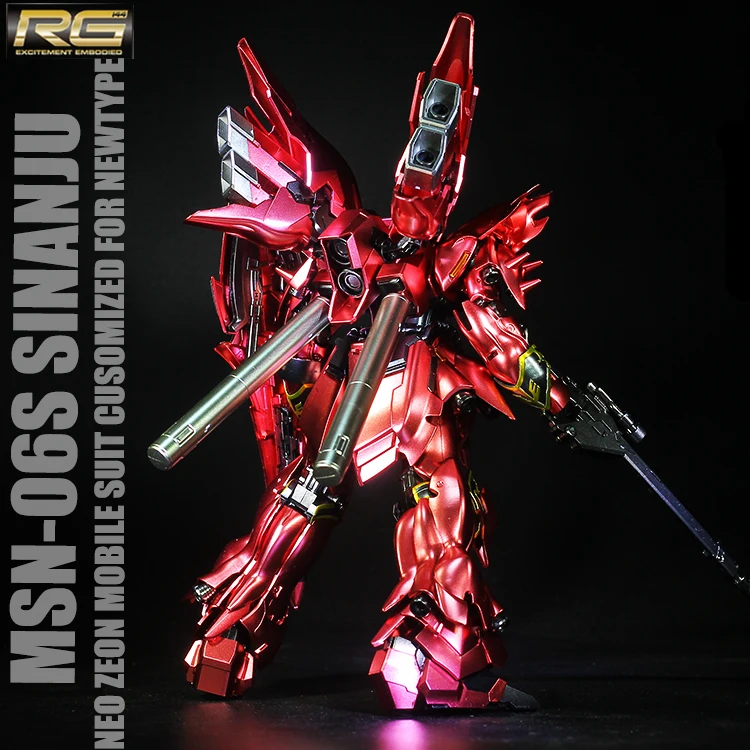 BANDAI RG 1/144 MSN 06S Sinanju воина гундама металлический раскраска игрушки Фигурки до