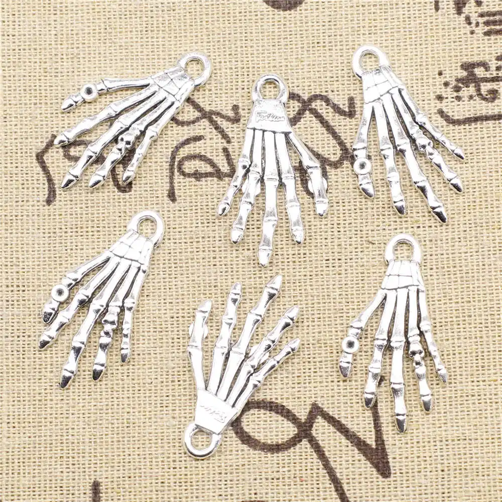 

Принадлежности для ювелирных изделий, аксессуары, искусственные элементы, античный Серебристый цвет, 15 шт., 20x36 мм