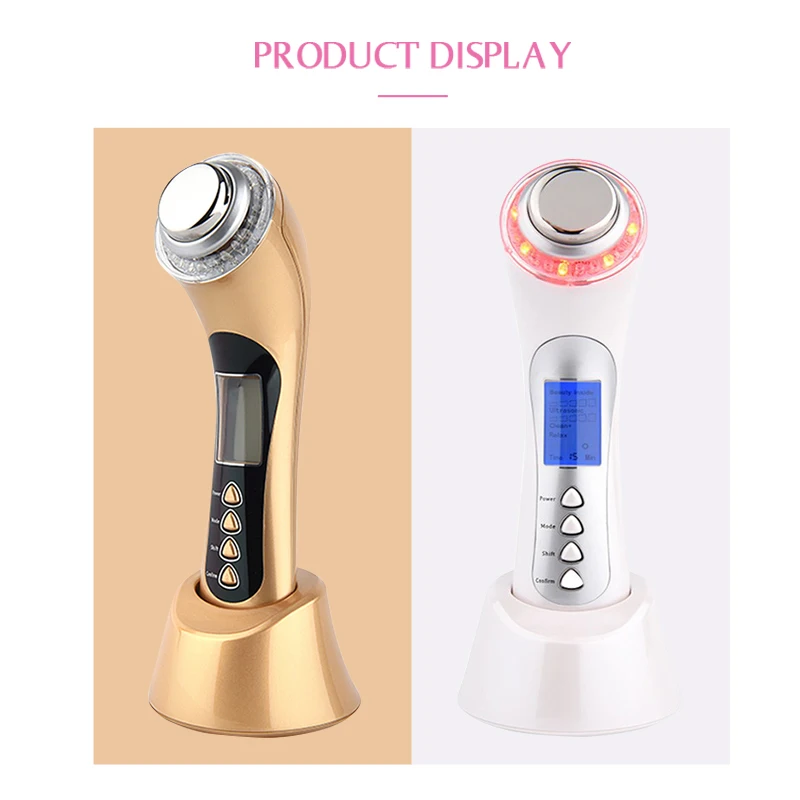 

NOHON 5in1 LED Mesotherapy Facial Massager for Face Cleansing Skin Rejuvenation Anti Aging Ultrasonic Face Lift Devices