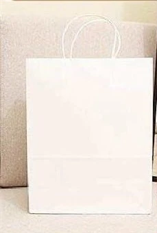 White 5 шт./лот Роскошные вечерние сумки-Подарочный пакет из крафт-бумаги с ручками перерабатываемый мешок - Цвет: White