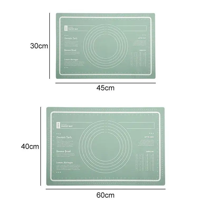 

Food Grade Silicone Kneading Mat Kitchen Anti-slip Bread Kitchen Household with Flour Baking Anti-S Measured Mat Tool Mat P C2F1