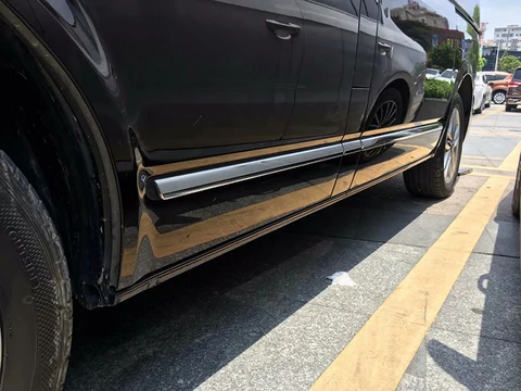 Хромированная накладка на боковую дверь автомобиля, молдинговая накладка, внешние аксессуары автомобиля для VW Volkswagen Transporter T6 Caravelle 2017 18