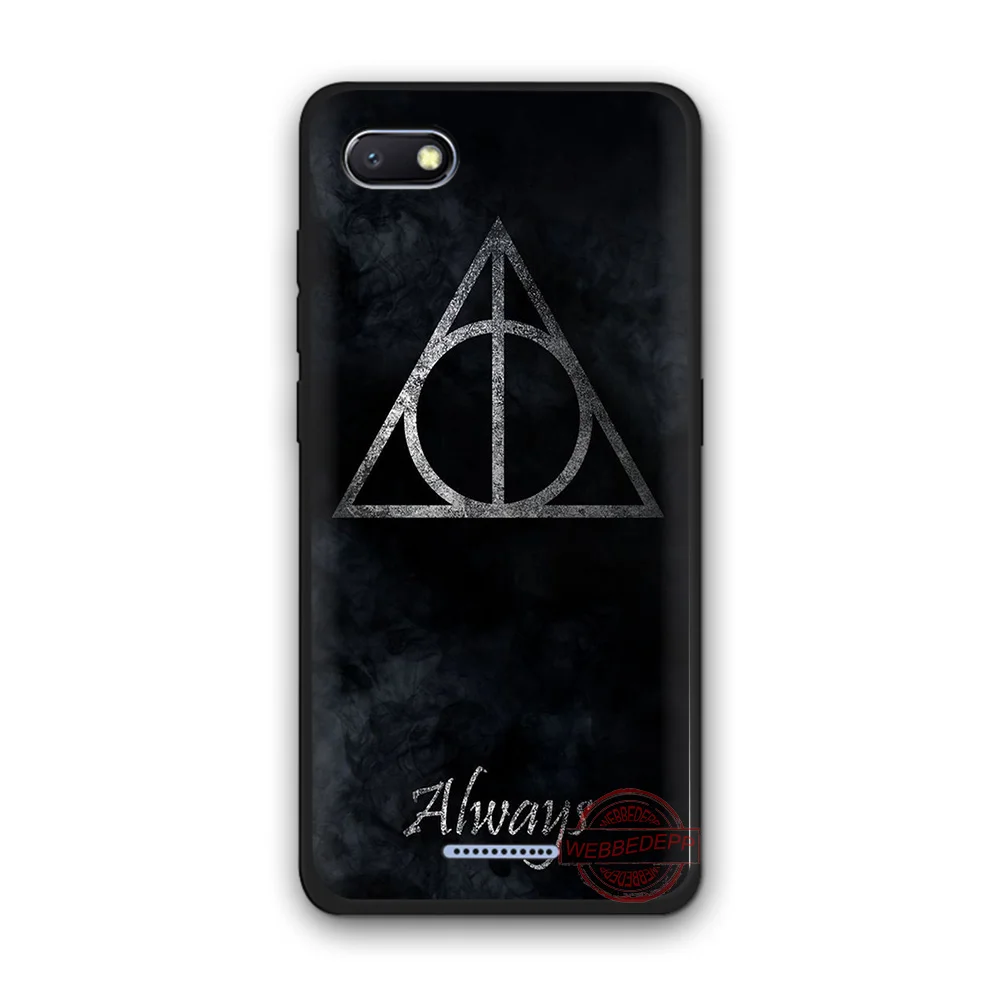 WEBBEDEPP Deathly Hallows Logo Fashion Soft Silicone Phone Case for Redmi Note 6Pro 7Pro 4A 4X 5 5A 6A 8A 7 S2 note 8 |