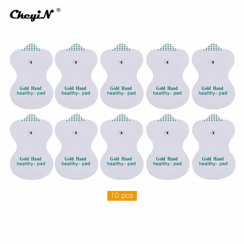 

2.5mm 4 Buttons Electrotherapy Electrode Lead Wires Cable For Tens Massager Connection Cable+30Pcs Tens EMS Pulse Electrode Pads