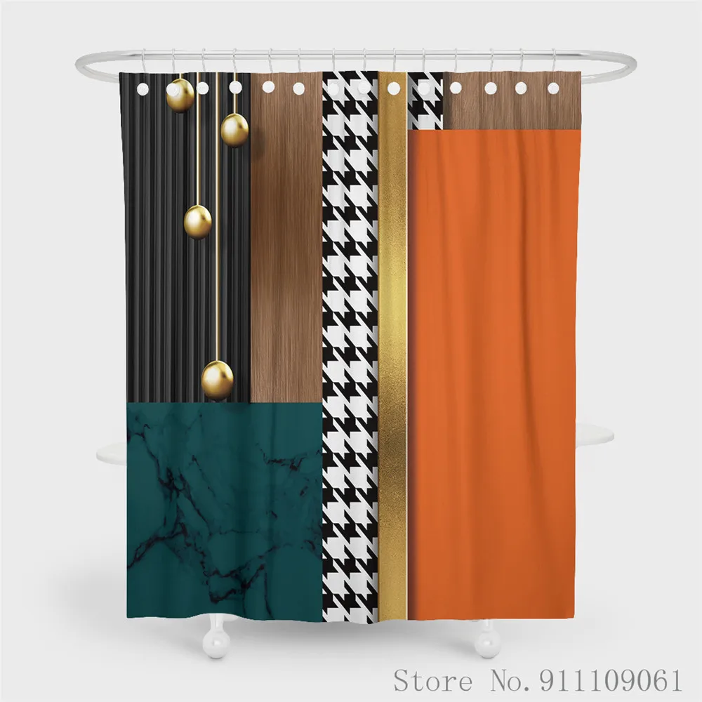 Занавеска для душа в современном стиле небольшая Водонепроницаемая