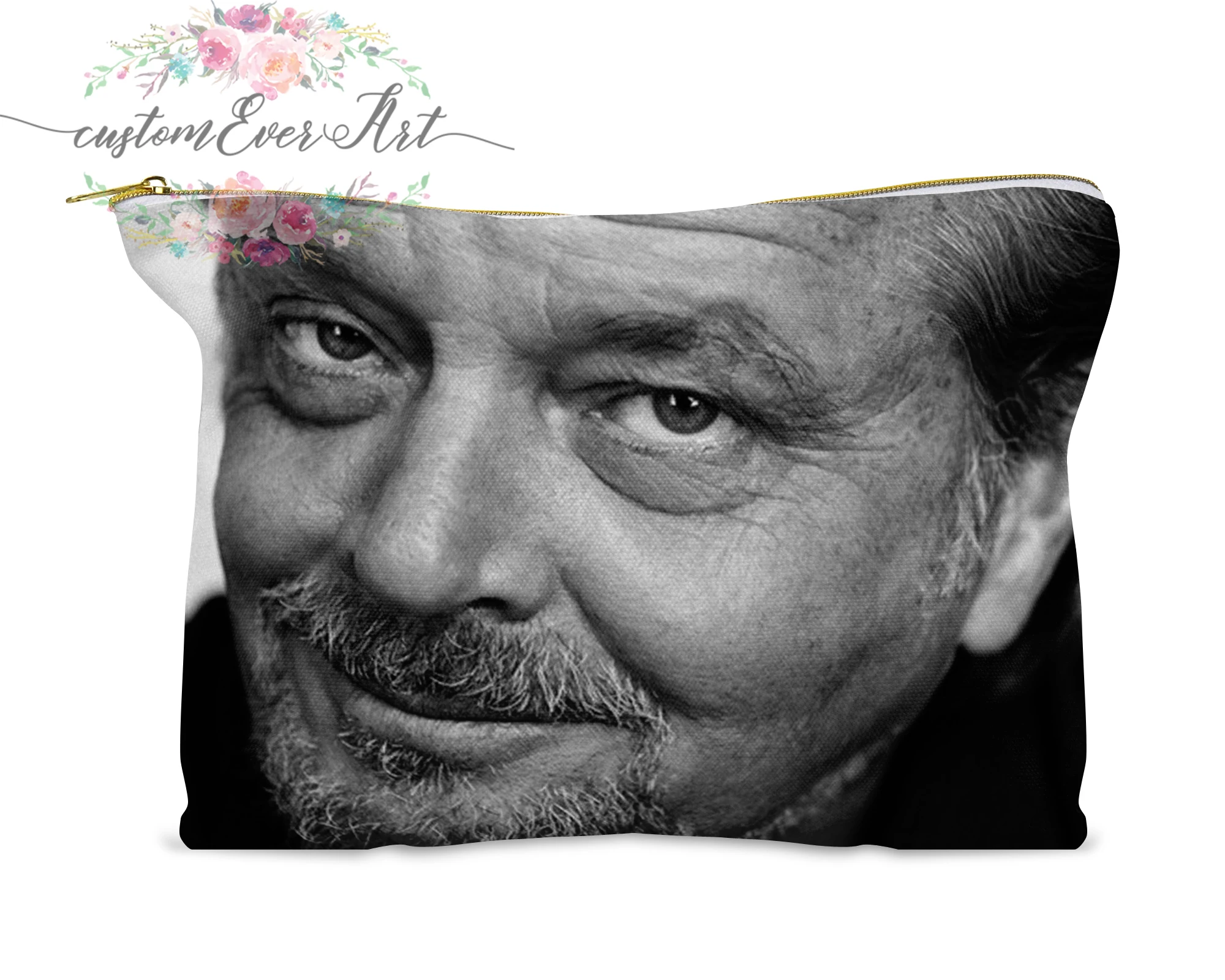 

Jack Nicholson cosmetic bag personalized small makeup bag funny makeup organizer toiletry bag zipper pouch