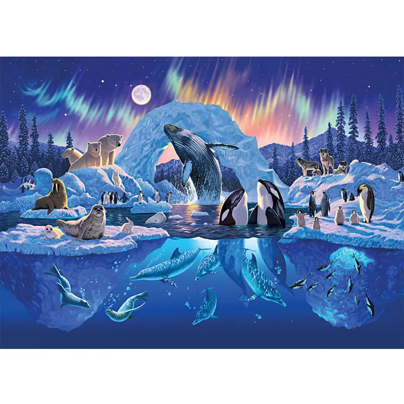 Arctic Harmony известная картина 4000 штук головоломка для взрослых декомпрессия