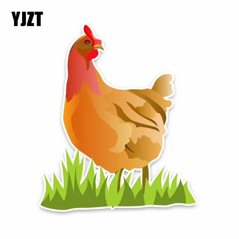 Автомобильная наклейка YJZT 16 см х 13 5 цыплята в траве ПВХ новинка C29-0409 |