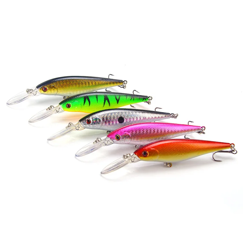 

1Pcs Fishing Lure 11cm/9.5g Topwater Wobbler Plastic 3DEyes Minnow Hard Bait Crankbait Floating Pesca Fishing Tackle Accessories