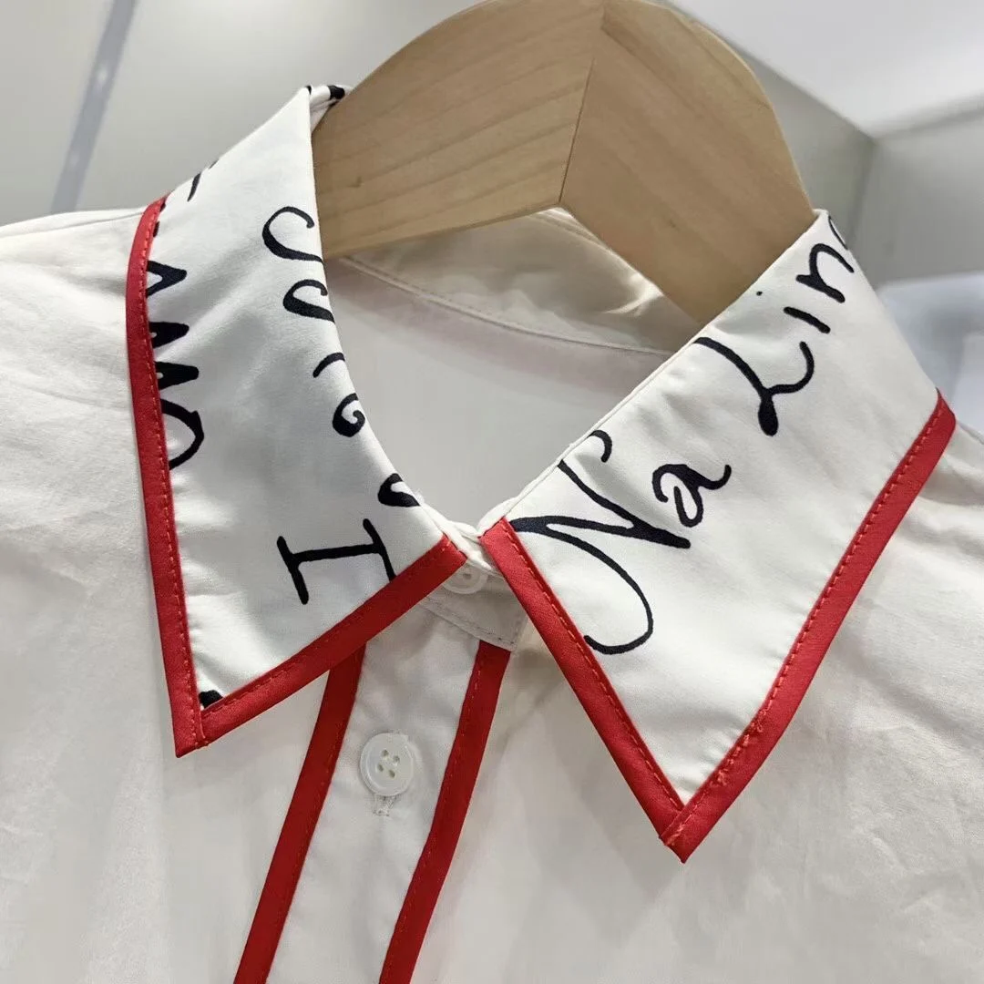 

Tie Dye Short Sleeve Print Dress A-line Women Summer 2021 Luxury Brand Elegant Pleated Hem Slim Cotton Sashes Mid-length Dresses