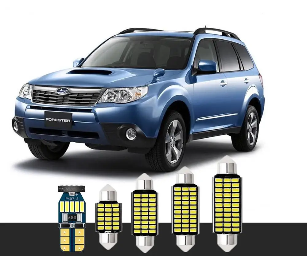 6 шт. автомобильный светильник для чтения Белый светодиодный T10 и 36 мм Subaru XV Crosstrek