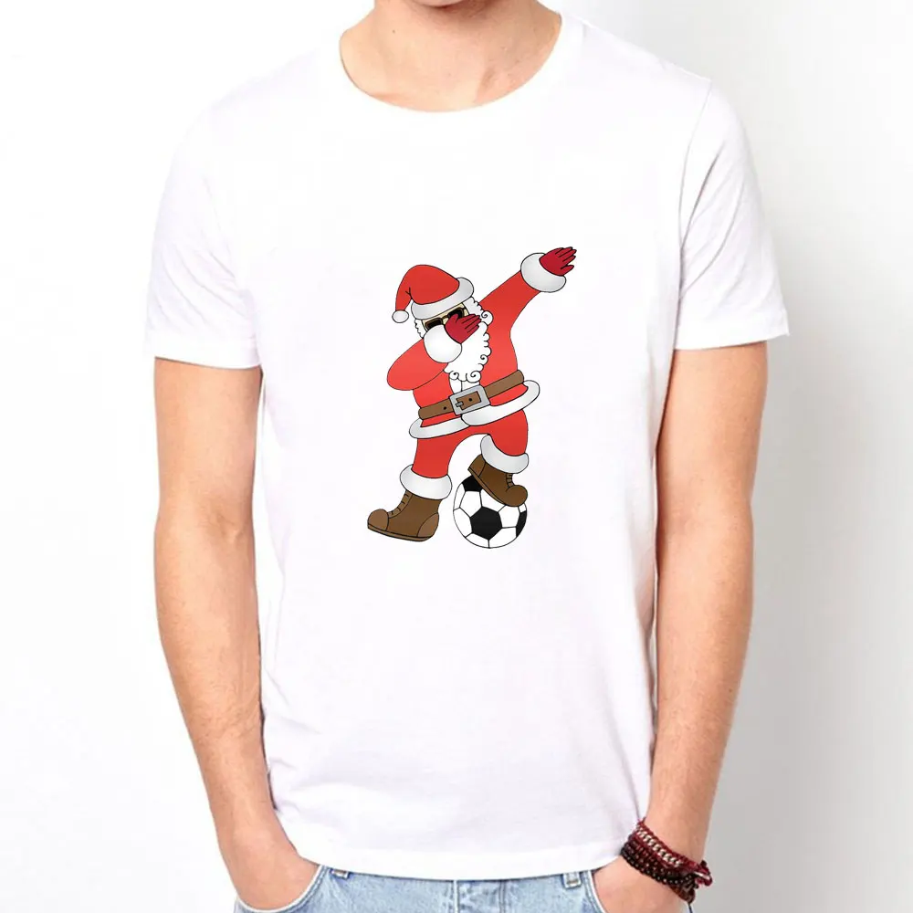 Boyfriend Gift 2019 Mens t shirt Santa Claus Short Sleeve Cotton Men T-Shirt Christmas Man Tshirt nightmare before christmas | Мужская