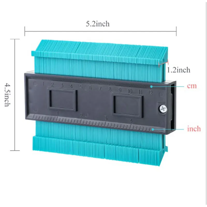 

Durable Anti-rust Gauge Contour Template Plastic Contour Copy Duplicator Measuring Tool 1pc