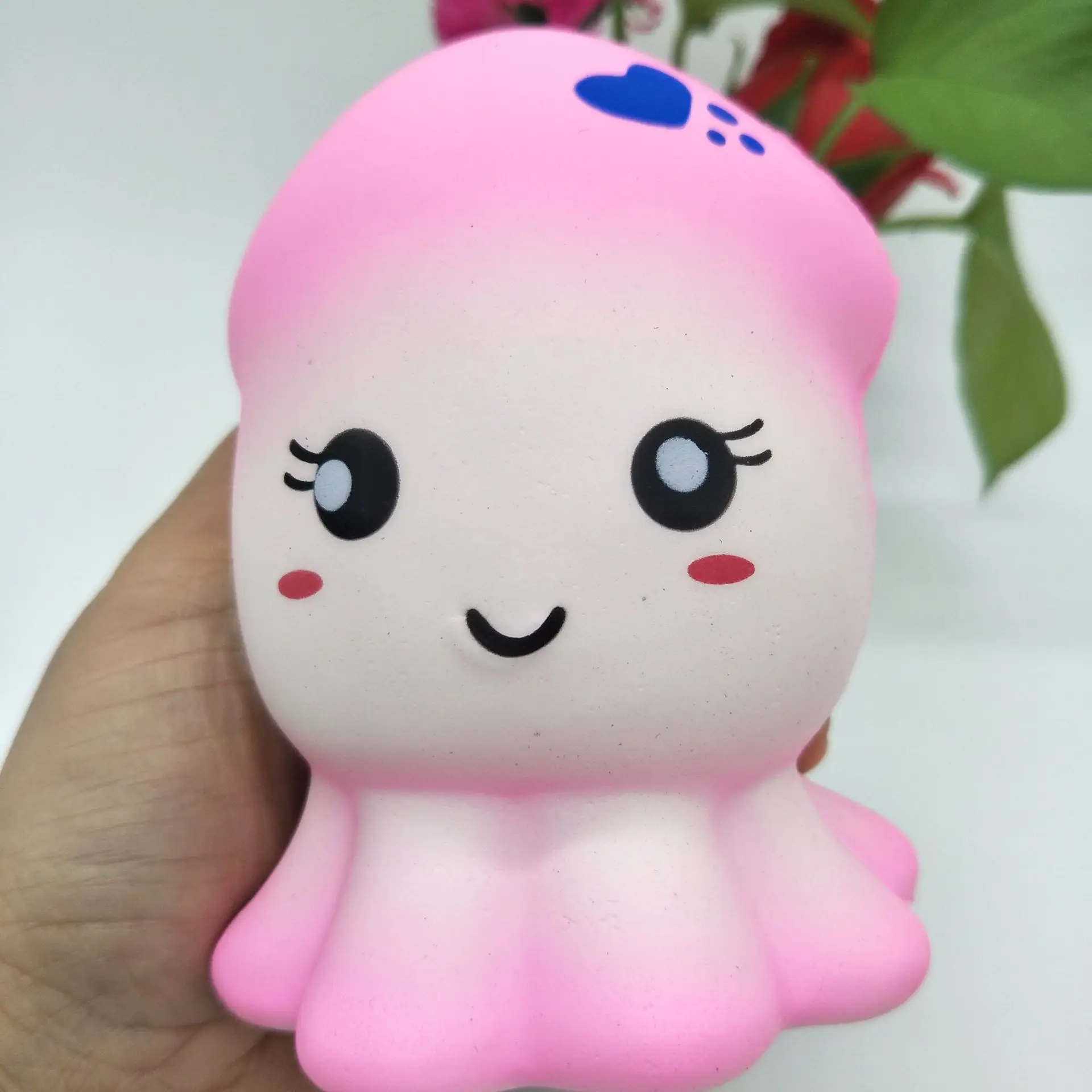 octopus Мягкие медленно растущие мягкие игрушки милые Kawaii Jumbo большой розовый единорог мультфильм животных мягкие игрушки Jumbo - Цвет: octopus