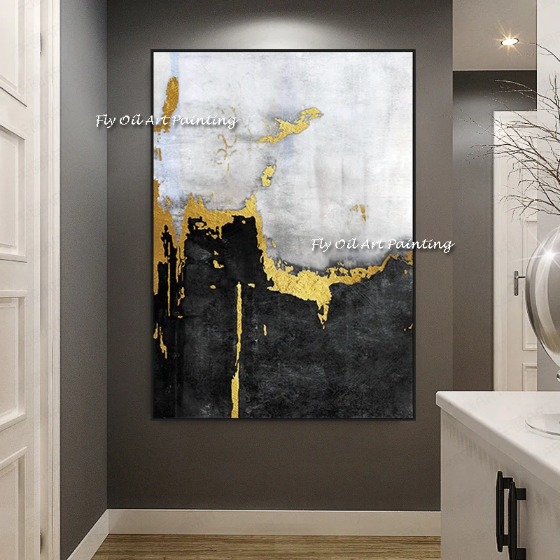 

Hand Painted Abstract peak Oil Painting Thick Knife Oil Canvas Painting Modern Wall Art Painting Office Decor