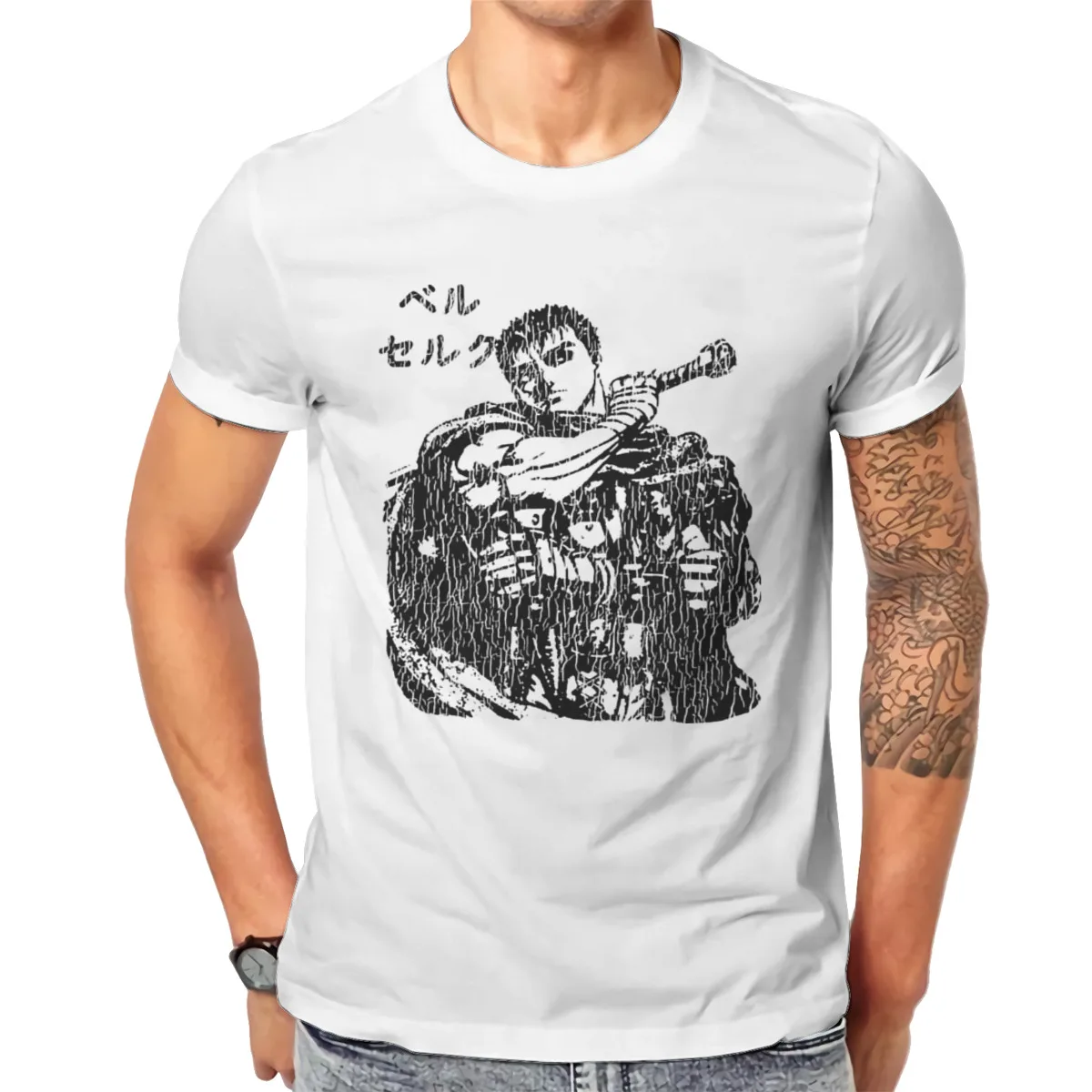 

Berserk Vintage ShortSleeve male High Street style Harajuku Men Clothing 150331