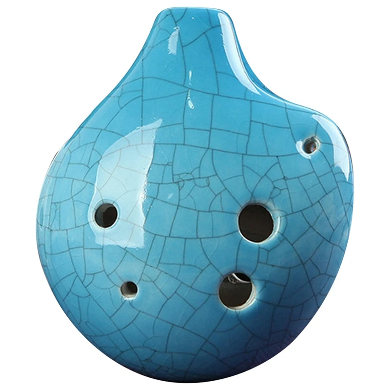 Harmony 6 Holes Soprano C Ceramic Ocarina - Dexterous Easy to Learn Good for Beginner & Great Gift Crack  Спорт и