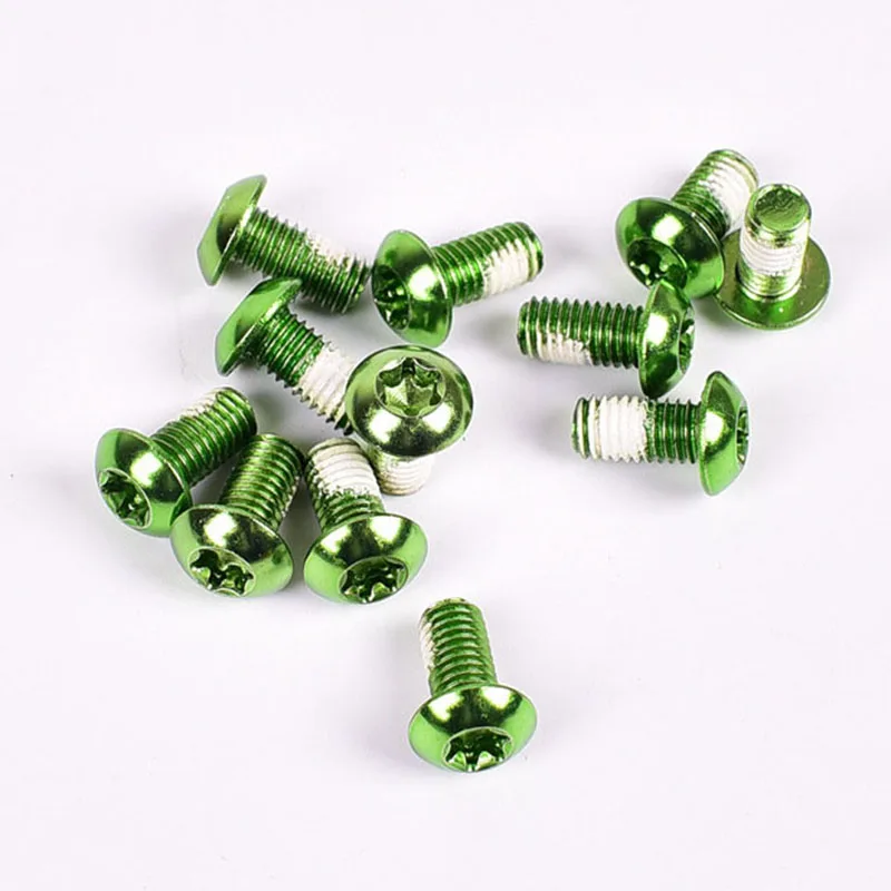 

12Pcs BIKE BICYCLE DISC BRAKE ROTOR SCREW MTB BOLTS M5*10MM T25 Torx Fastener