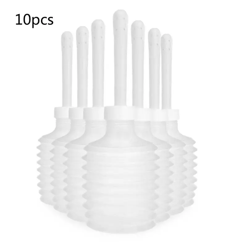 

10Pcs 200ml Disposable Bulb Douche Irrigator Enema Rectal Syringe Cleaner