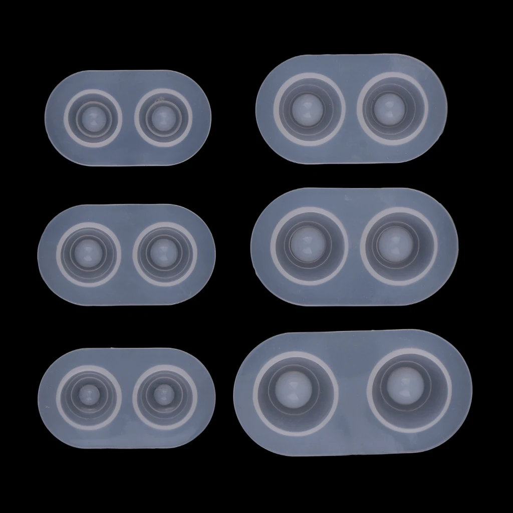 

6 Sizes Silicone Molds Doll Eye Resin Mold DIY Printing Eyes Base