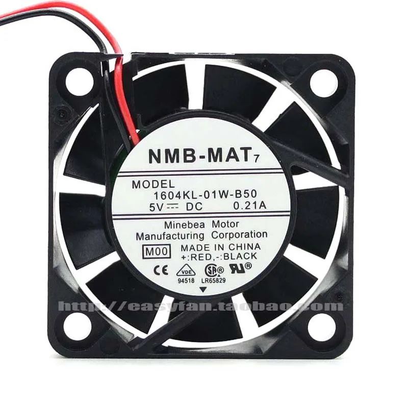New original NMB 1604KL-01W-B50 4010 5V 0.21A 4cm double ball cooling fan 40x40x10mm cooler | Fans &amp Cooling