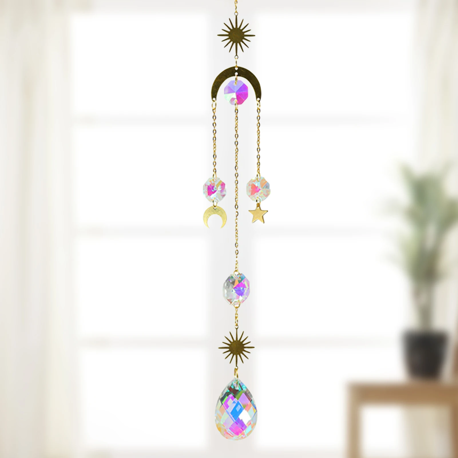 

Tree of Life nordic nursery decor wind chimes Crystal Lighting Sun Catcher Handmade Pendant