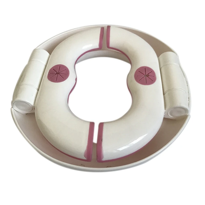 

Baby Toilet Potty Training Seat 2 in 1 Portable Toilet Seat Kids Foldable Baby Infant Toddler Travel Potty Ring Cushion