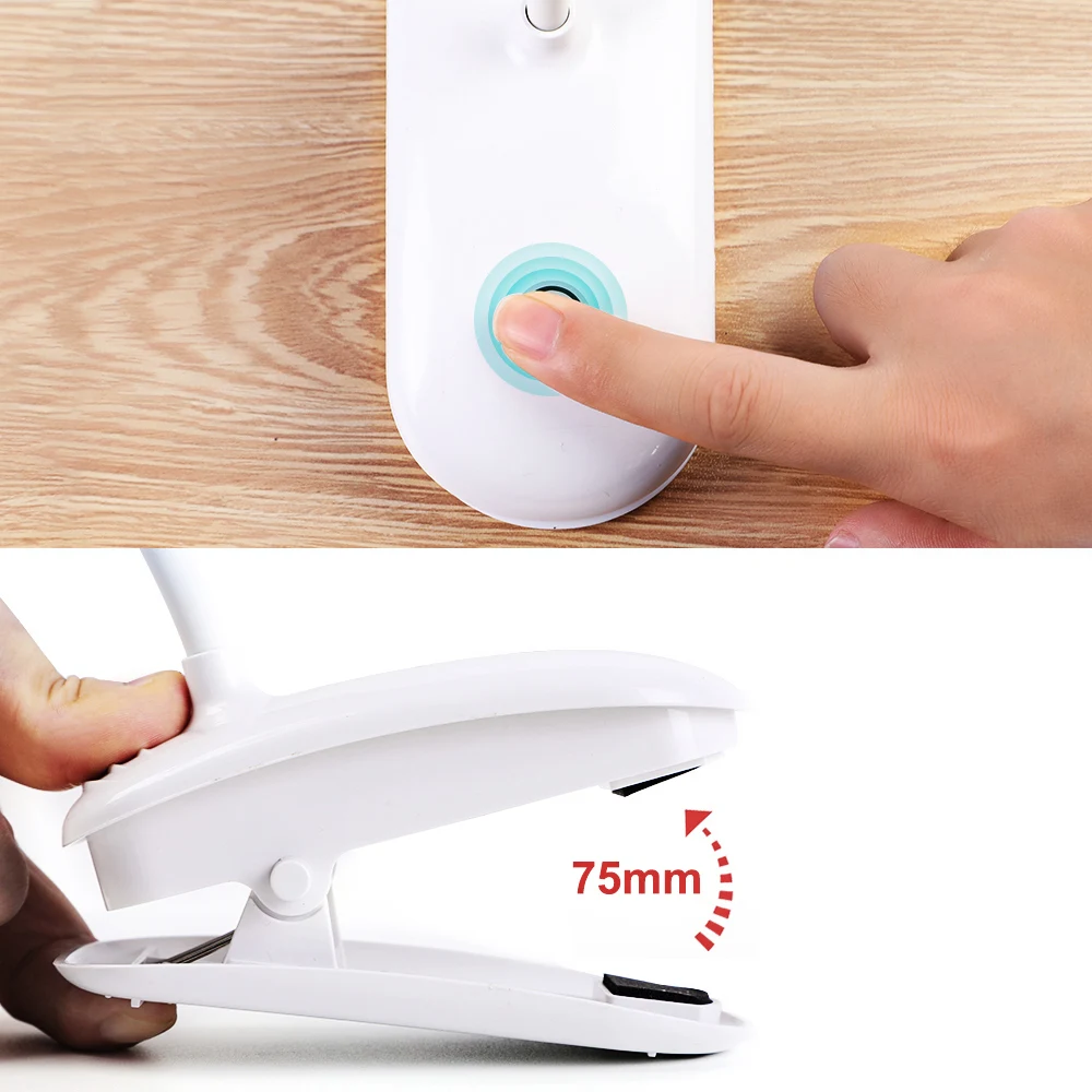 Портативный светодиодный настольный светильник 3 режима сенсорный выключатель