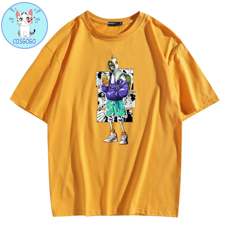 Хлопковая футболка COSGOGO с принтом Брук | Мужская одежда