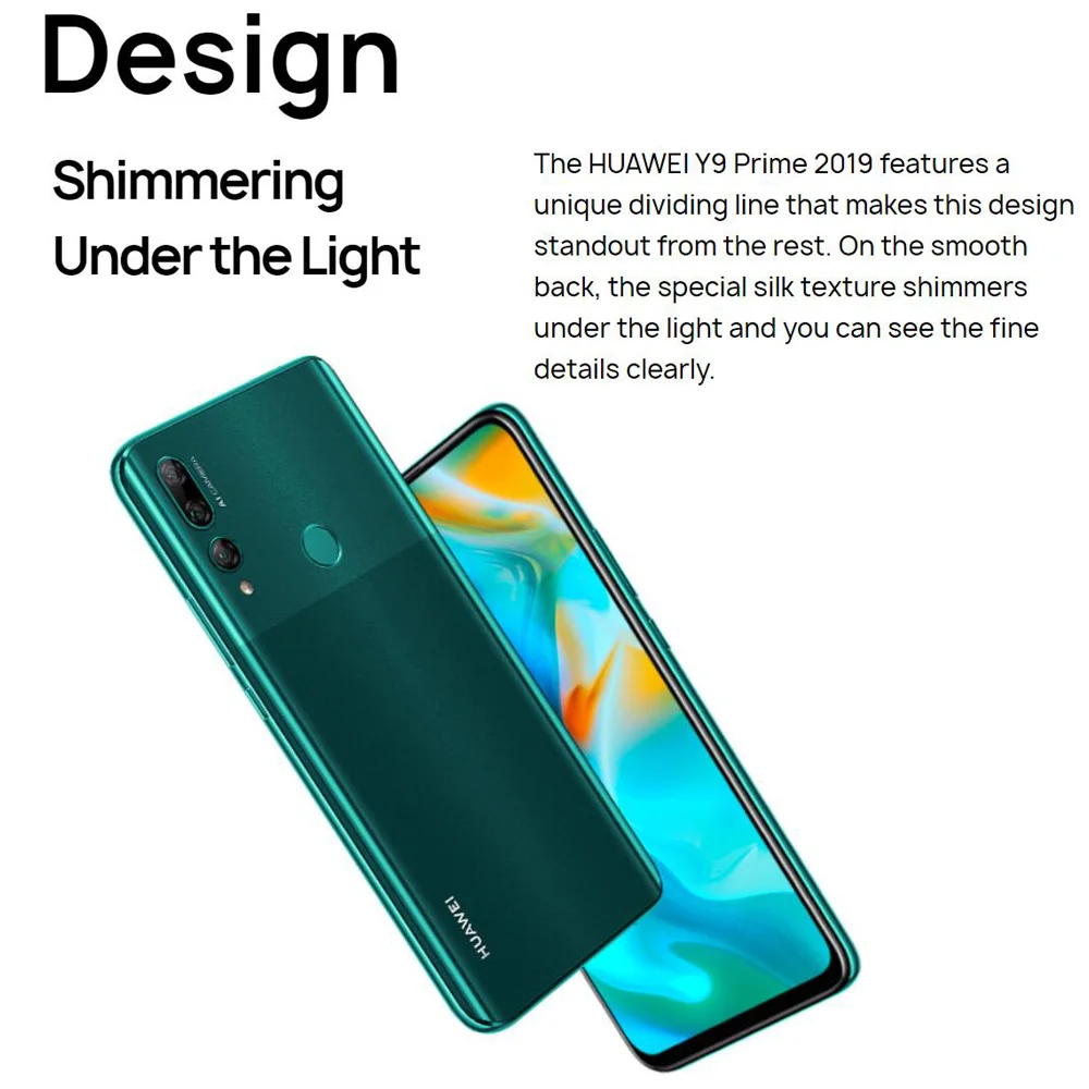 Глобальная версия Huawei Y9 Prime 2019 L22 Dual SIM мобильный телефон 4 Гб оперативной памяти 128