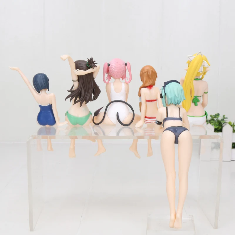 10 см мультфильм меч искусство онлайн фигурка игрушка SAO YUI под мир девушка Сидя Фигурка Модель Кукла