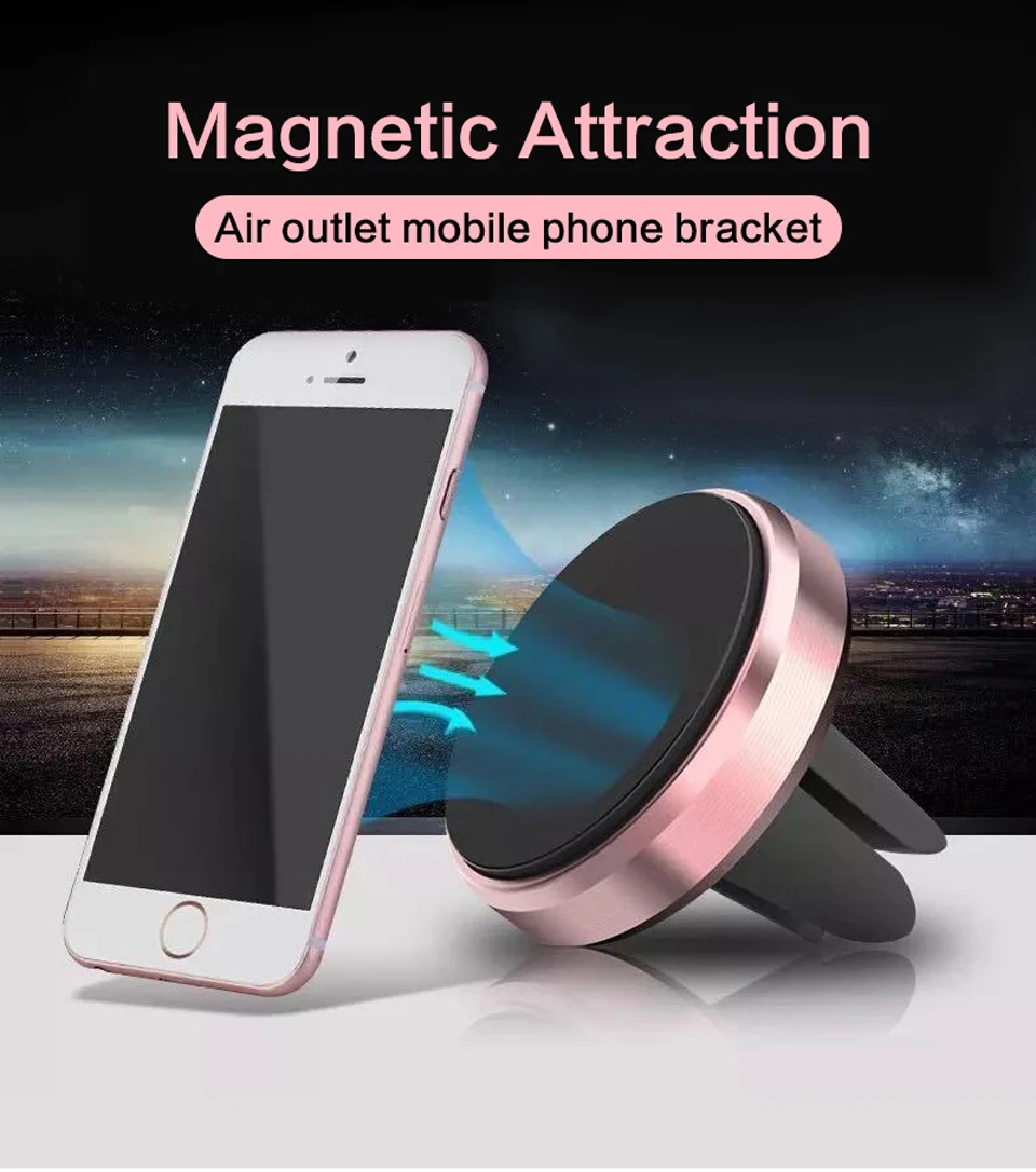 

Universal 360 degree rotating car magnetic GPS bracket car mobile phone vent installation suitable for iPhone 11 7 HUAWEI Xiaomi